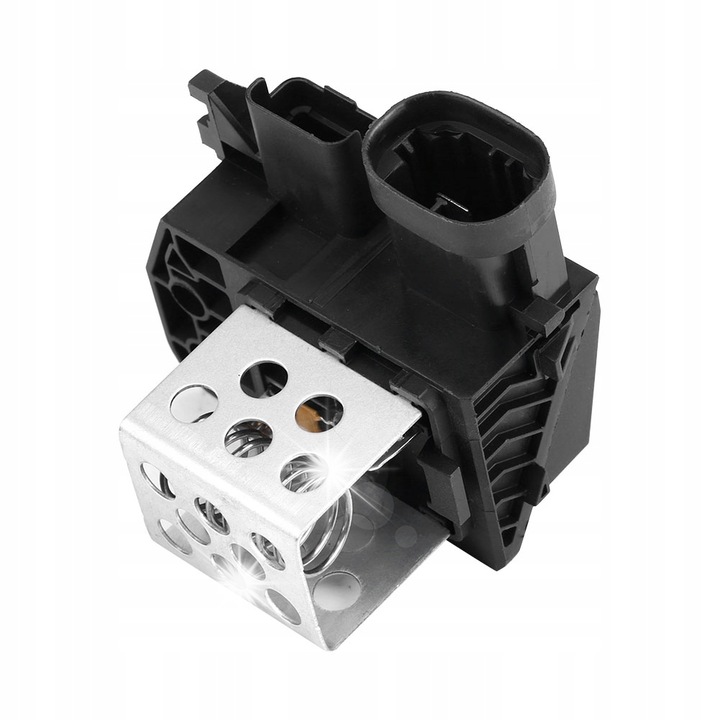 Rezistor ventilator, negru-argintiu, pentru Citroen Berlingo, C1, C4, Xsara, Peugeot 107, 206, 307