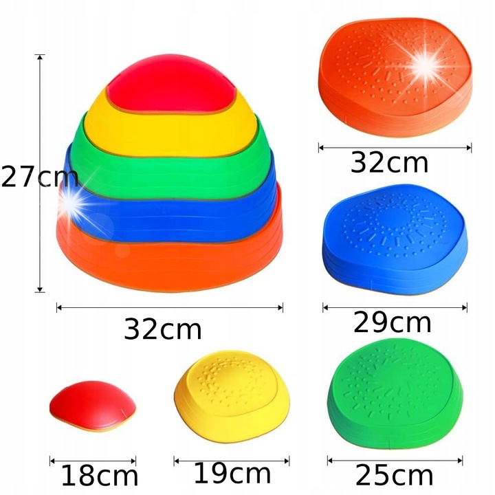 Set 5 pietre de echilibru, jocuri educative pentru copii peste 3 ani