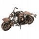 Fém retro motorkerékpár modell, 26x13x7cm, vintage dekoráció, ideális ajándék