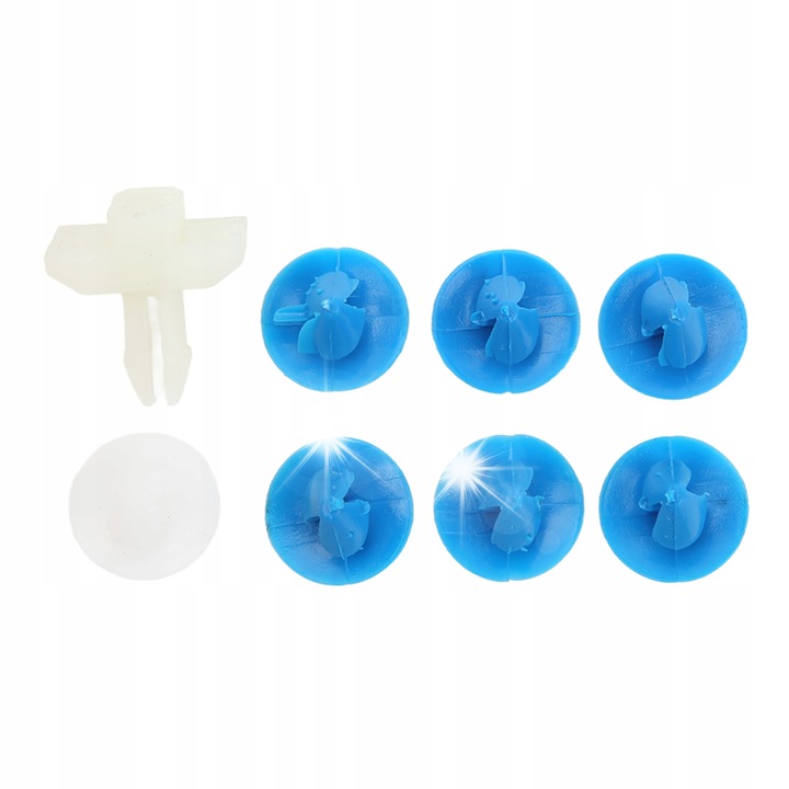 Set 10 clips de fixare pentru lista laterala, pentru Citroen DS3 2009-2015, material ABS