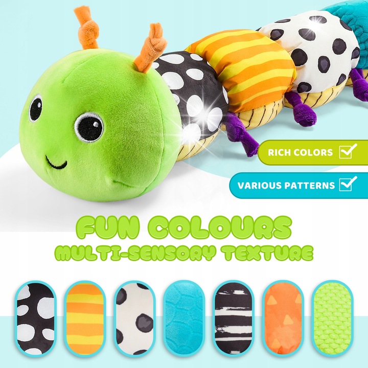 Jucarie interactiva bebelusi ATOPDREAM, omida muzicala, plus, verde