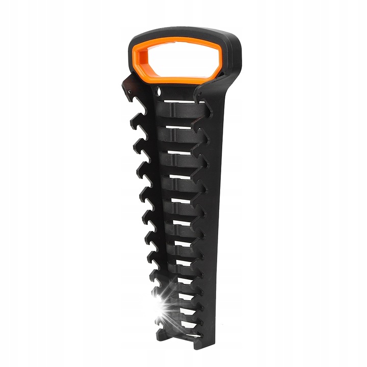 Kulcsszervező, 12 tartós készlet, fekete narancssárgával, PP-ből