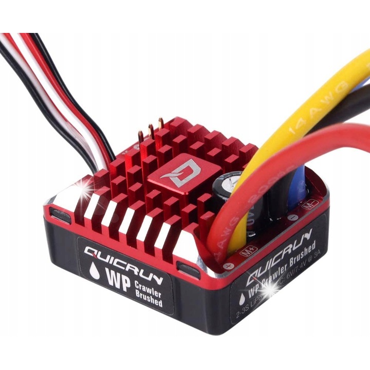 Yunique 80A ESC контролер за скорост за RC 1/10, 3 режима на работа, метал, водоустойчив
