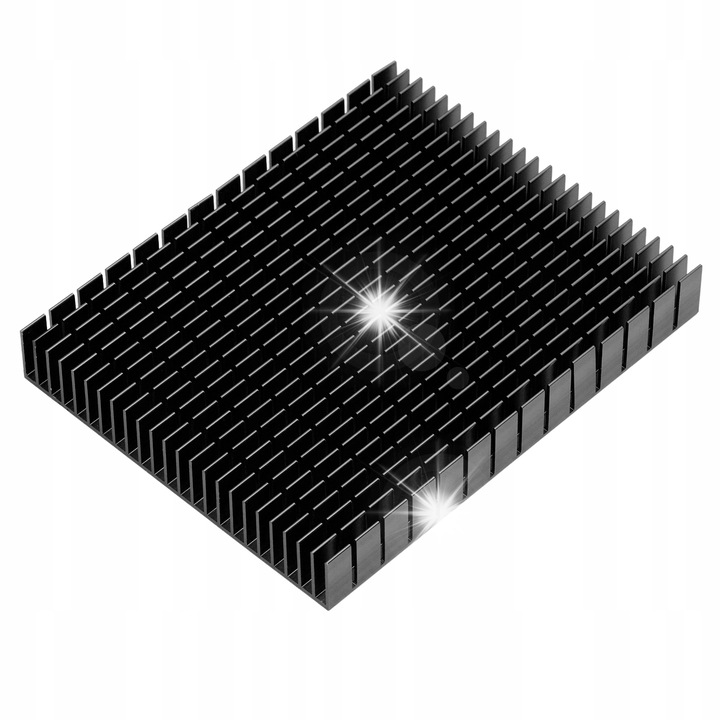 Radiator aluminiu 150x120x20mm, negru, set 1 bucata