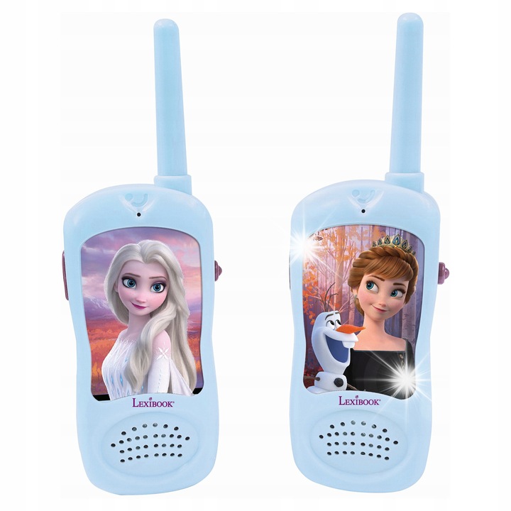 Lexibook Walkie Talkie szett gyerekeknek, Elsa, Anna és Olaf design, 390m
