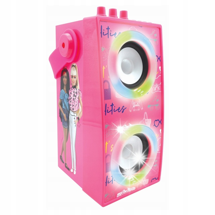 Комплект караоке Lexibook Barbie, включен микрофон, преносим, светлинни ефекти, 3+ години