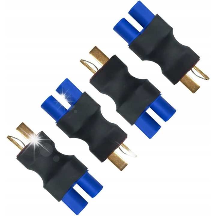 Комплект от 4 адаптера T-Deans към EC3 за LiPo RC батерии