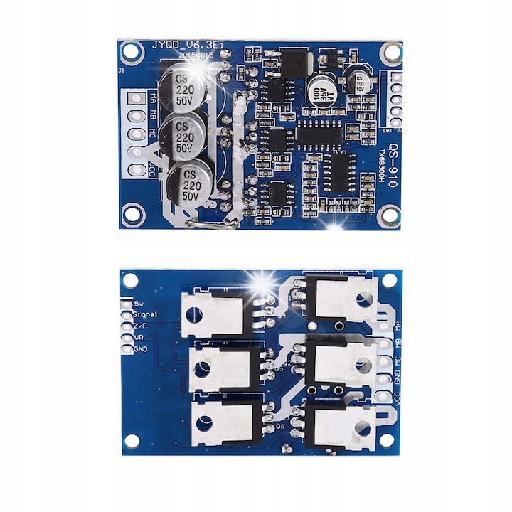 Модул контролер за безчетков двигател BLDC, 12V-36V, 500W, 63x43x17mm