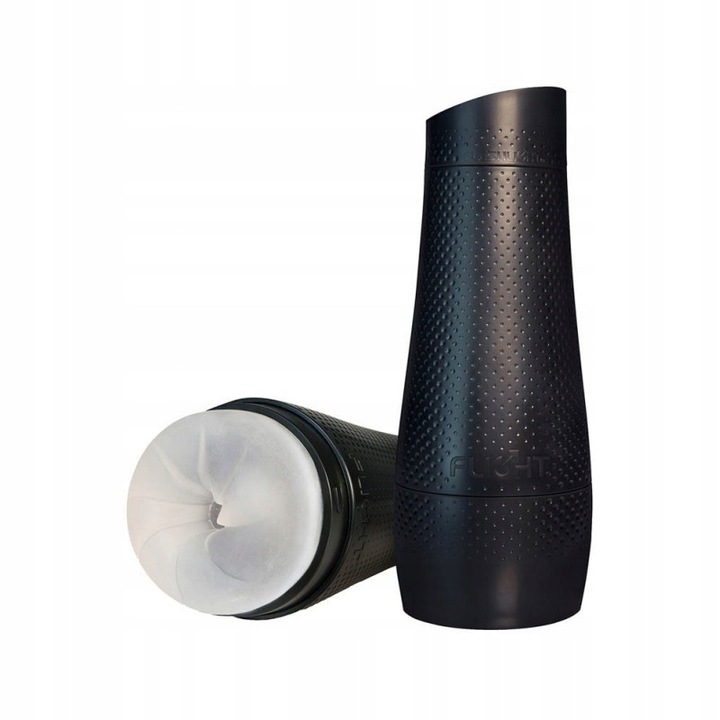Masturbator Fleshlight Flight, negru, 20x15cm, material Real Feel SuperSkin, design elegant