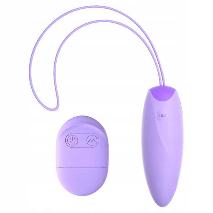 Vibrátor Tojás Vezeték Nélküli távirányítóval, Vibráló, Nőknek, Lila