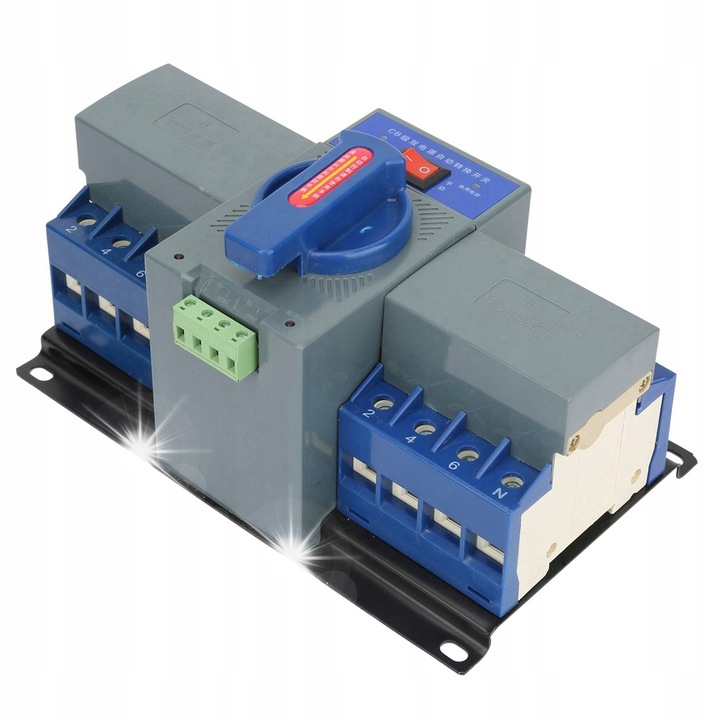 Comutator automat dublu 4P 63A, 400V, 1671g, 3 moduri de functionare