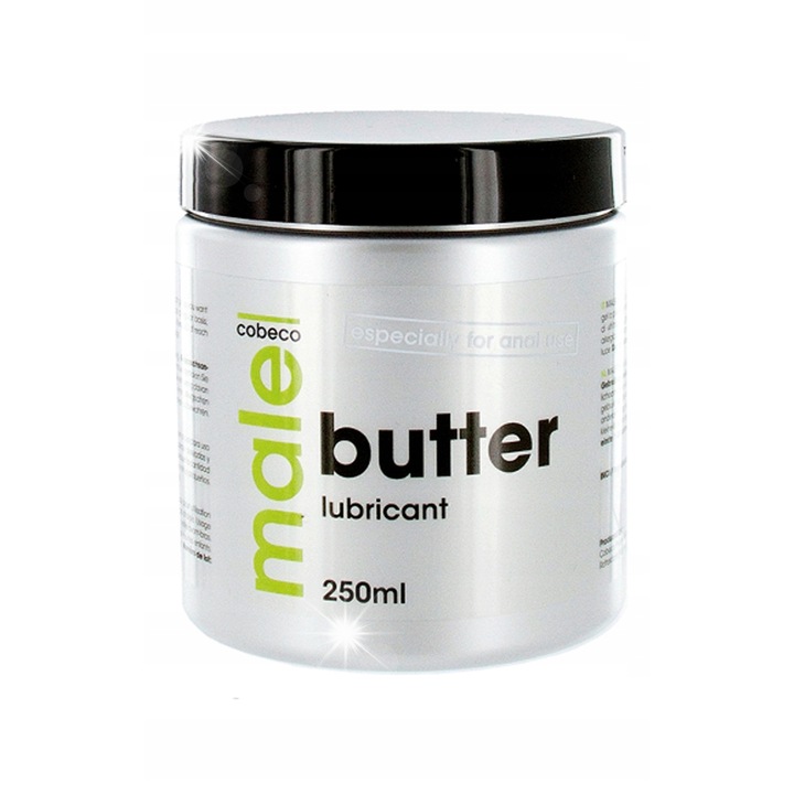 Férfi anális vaj síkosító, 250 ml, tartós, szilikon alapú, tégelyes kiszerelés
