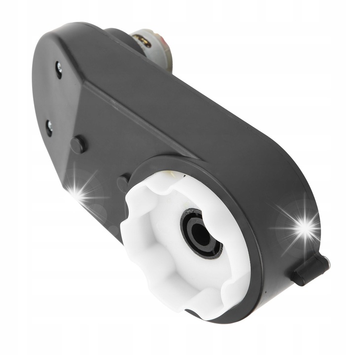 Cutie de viteze pentru motor electric, 12V, 15000RPM, neagra, 170x80mm