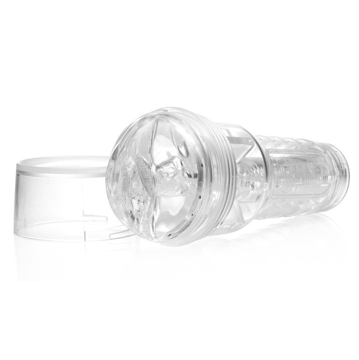 Masturbator Fleshlight Ice Lady, transparent, 25x23cm, material SuperSkin, reutilizabil