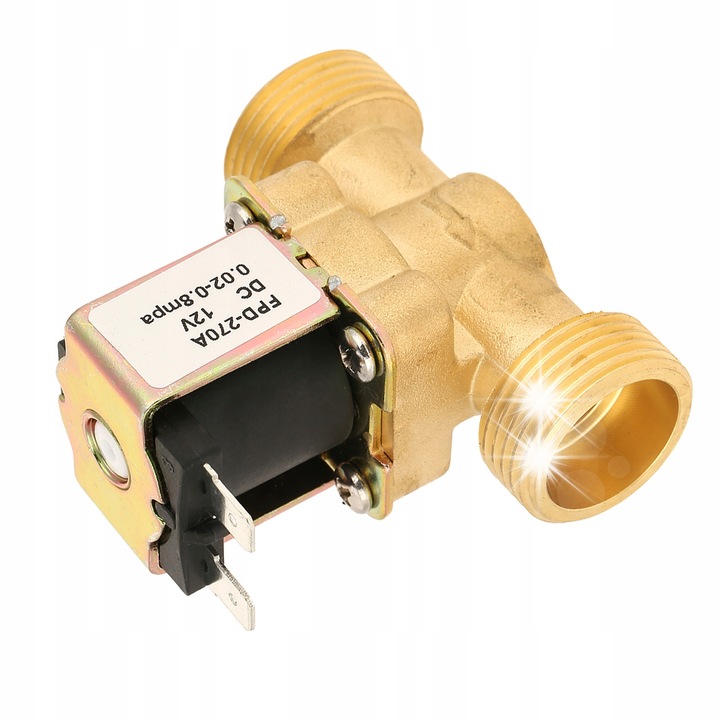 Vana electromagnetica normal inchisa G3/4, 12V DC, 300mA, mosi, pentru aplicatii cu apa