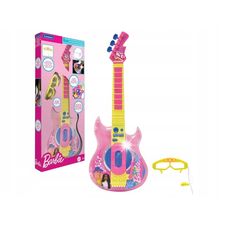 Lexibook elektromos gitár gyerekeknek, 2 játékmód, 6 demódal, sokszínű, K260BA