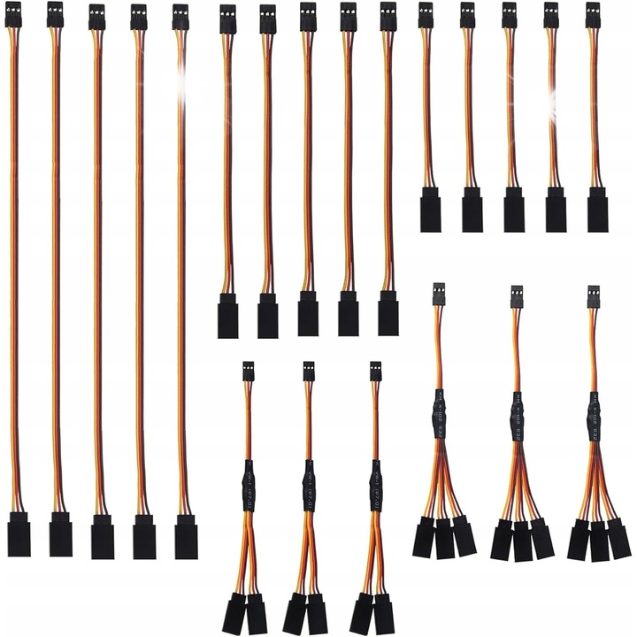 Set 21 piese cabluri Y pentru servo 3 pini, Yunique