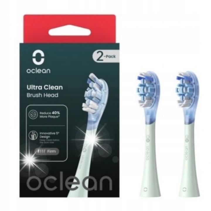 Set 2 capete de periuta de dinti Oclean Ultra Clean, menta, cu fir de inalta densitate