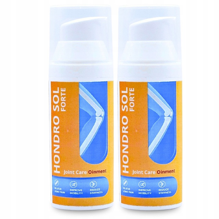 Hondro Sol - Set 2x50ml, unguent natural pentru dureri musculare si articulare, actiune rapida, fara efecte secundare