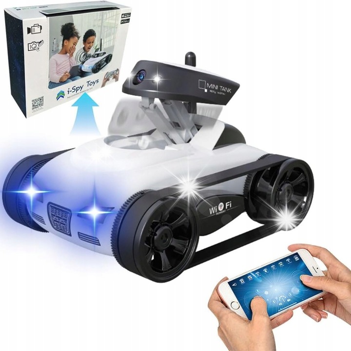 Masinuta RC cu camera, WiFi 2.4 GHz, set de jucarii