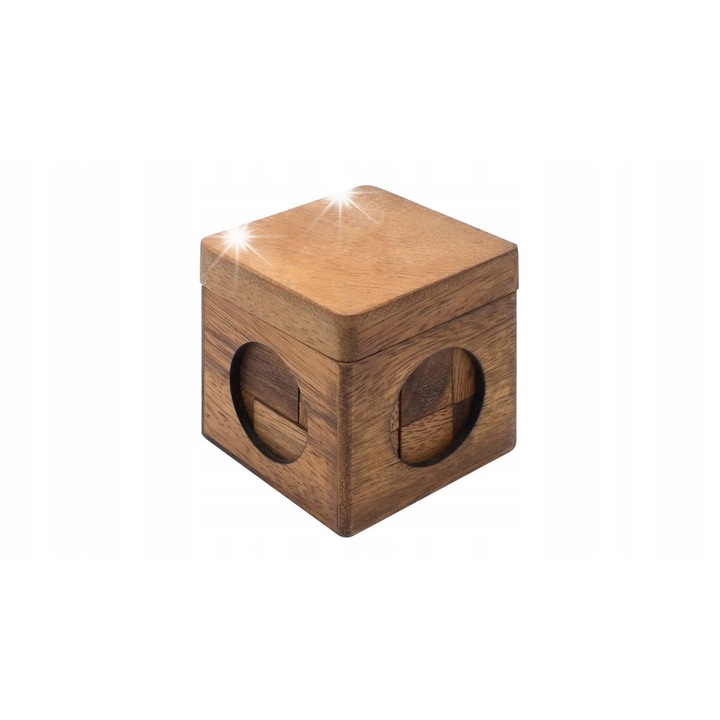 Fából készült 3D puzzle, 7 darabos, felnőtteknek és gyerekeknek, 82x82x82mm