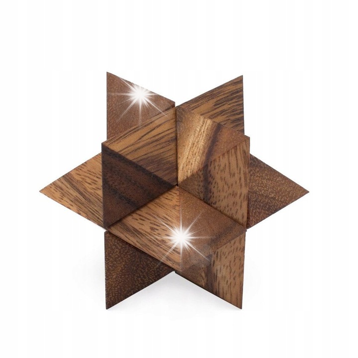 Puzzle 3D, fa, csillag modell