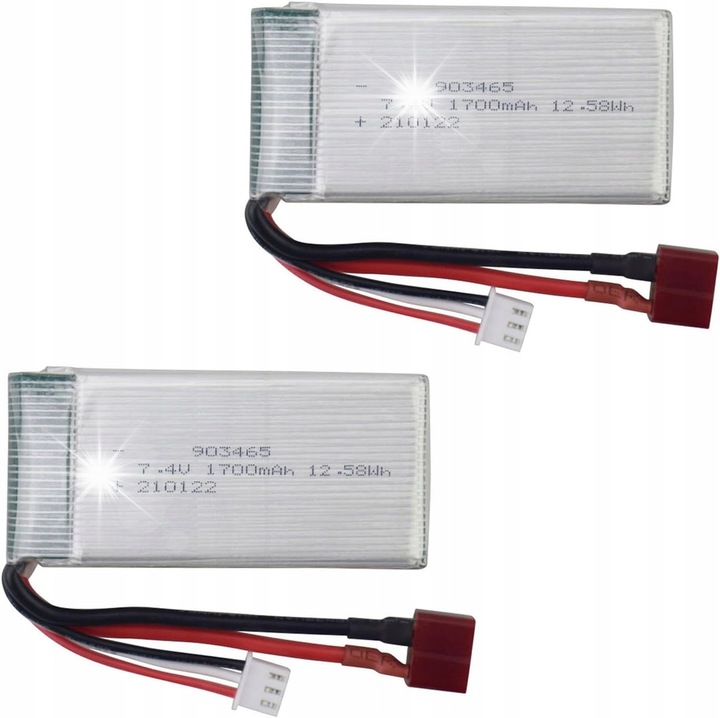 Set 2 baterii litiu 7.4 V 1700 mAh pentru modele RC 9200/9200E/200