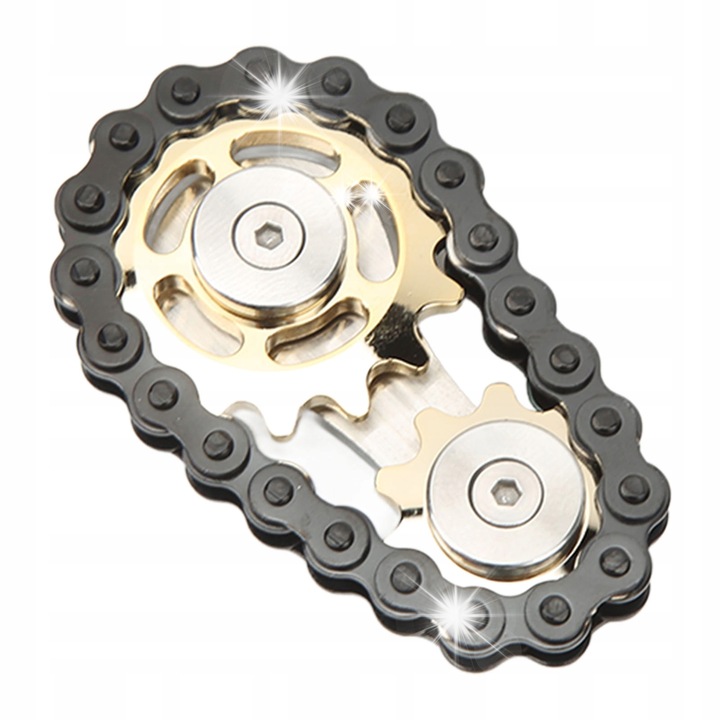 Interaktív stresszoldó játék, rozsdamentes acél lánc, 2 kulcsos készlet, fekete, 90g