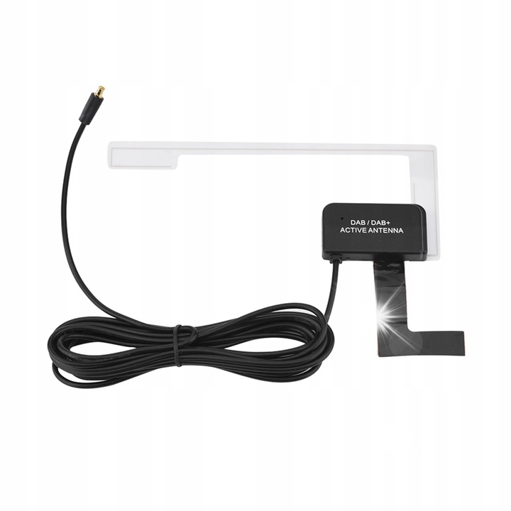 Antena DAB MCX, amplificator semnal, 3m, 15dB, portabila