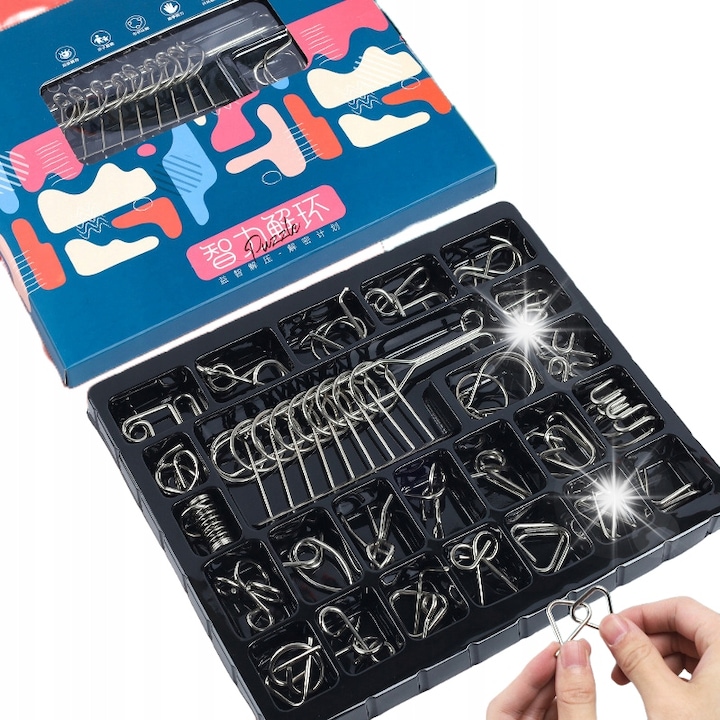 Puzzle IQ Boost 25 piese, joc de inteligenta, multicolor