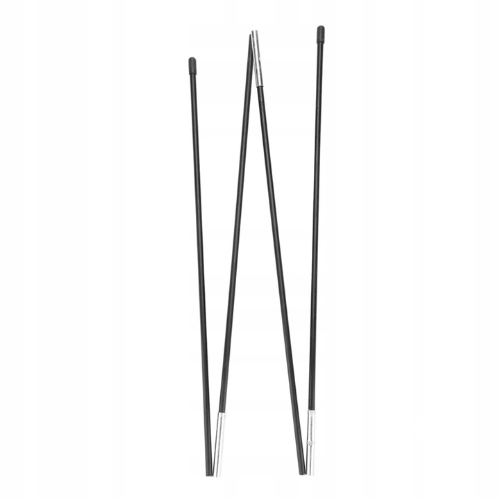 Stalpi cort pentru corturi, 7mm, 180cm, set, culoare neagra