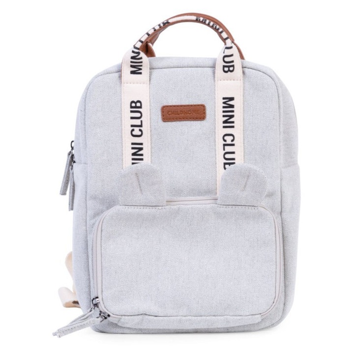 Ghiozdan copii, CHILDHOME, crem, 23x10x31cm