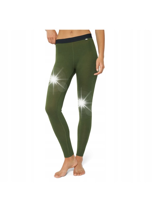 Colanti Termoactivi de Dama Danish Endurance, talie moale, material anti-mancarime, verde, lana Merino, L INTL