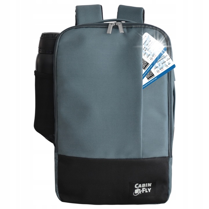 CabinFly Bellanca 40x20x25cm 20L hátizsák, 2 rekeszes, 600D poliészter, vízálló