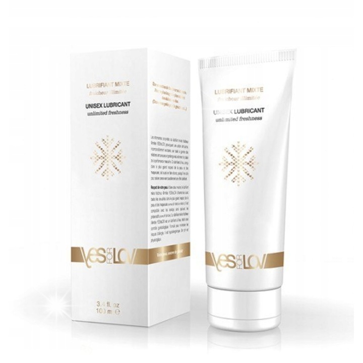 YESforLOV Unlimited Freshness intim síkosító 100ml, hipoallergén, mentollal