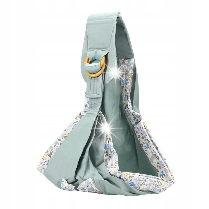 Marsupiu ergonomic pentru bebelusi, 0-36 luni, 100x15x55cm, albastru, cu centura de siguranta