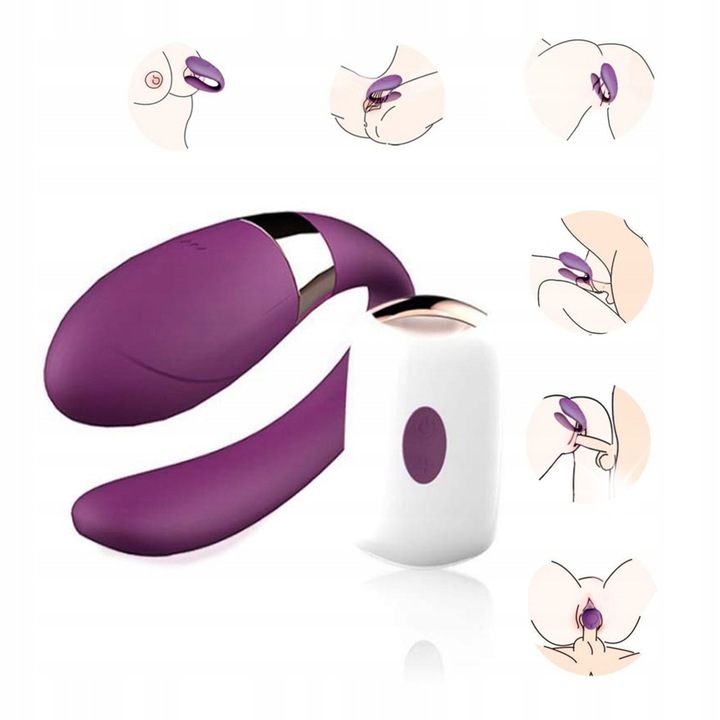 Dildó Vibrátor Kék Lótusz, rózsaszín, 10x15cm