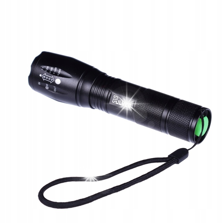 LED фенер Pulver, 1000 лумена, разтегателен, водоустойчив