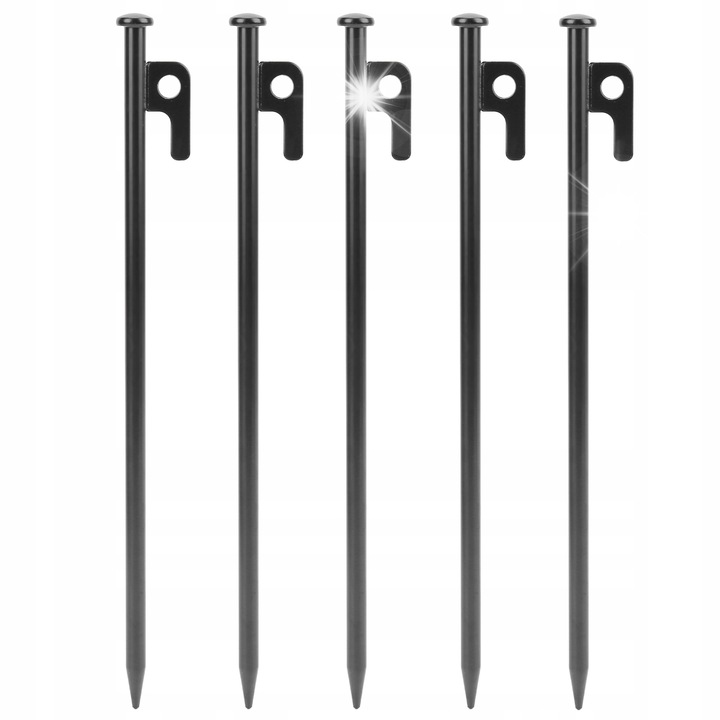 Set 5 stifturi pentru corturi, zincate, rezistente, 0,9cm