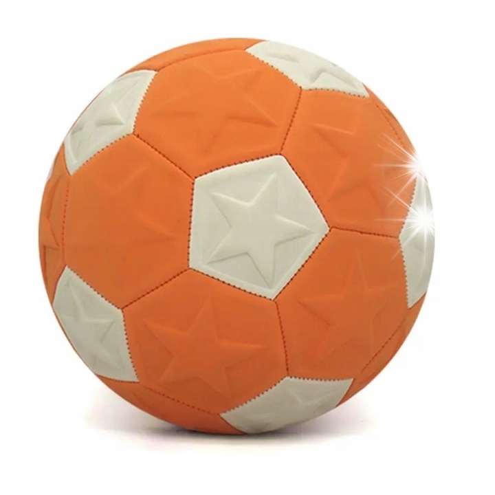 Curve focilabda, 20 cm, narancssárga-fehér, EVA anyag, interaktív játékszett gyerekeknek