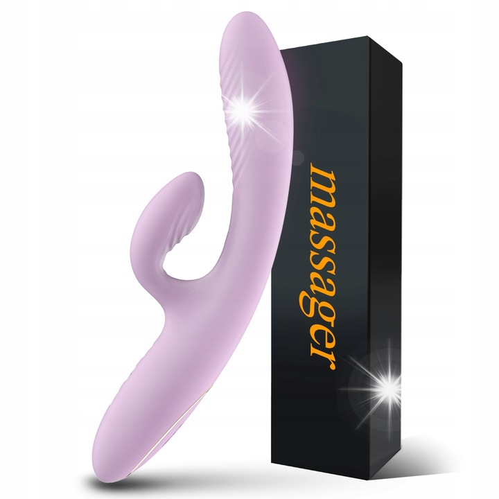 Vibrator 3 in 1, 10 moduri de vibratie, design elegant, roz