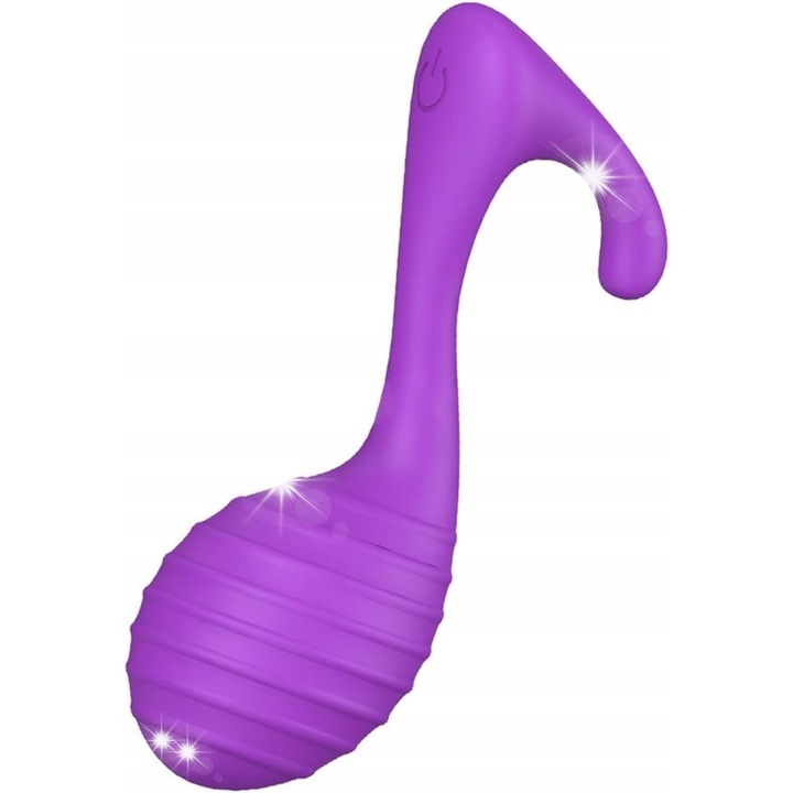 Vibrátor nőknek, alkalmazásvezérléssel, 9 rezgési mód, lila, 11,3x4x3,8cm