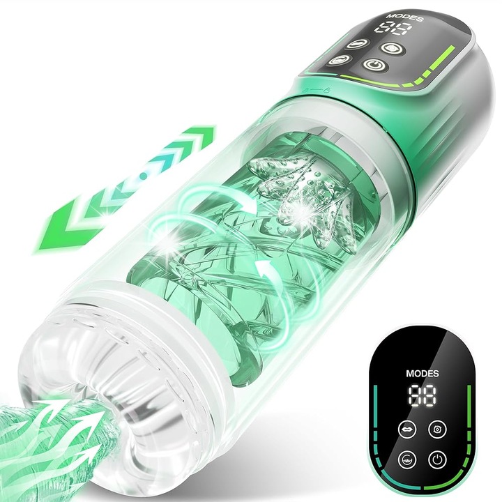 Automat maszturbátor pumpával, 7 stimulációs mód, 3D, vízálló