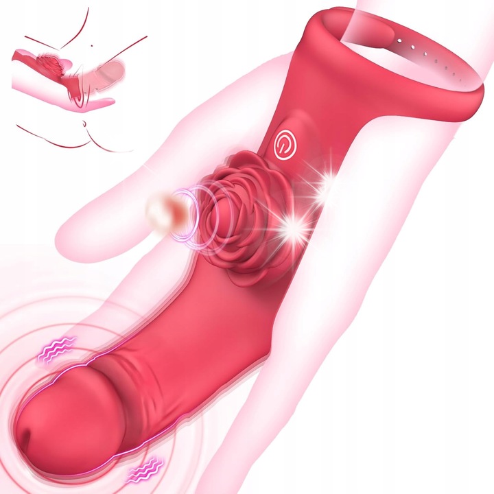 Vibrátor, 9 rezgési mód, vízálló, USB töltés, 50 perc üzemidő