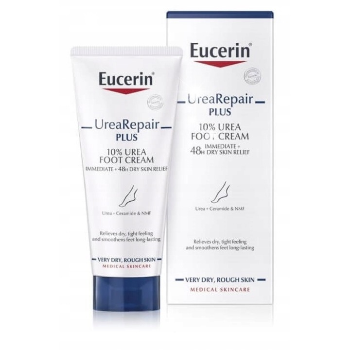 Crema de picioare Eucerin UreaRepair Plus 10%, 100ml, hidratare intensiva, non-grasa