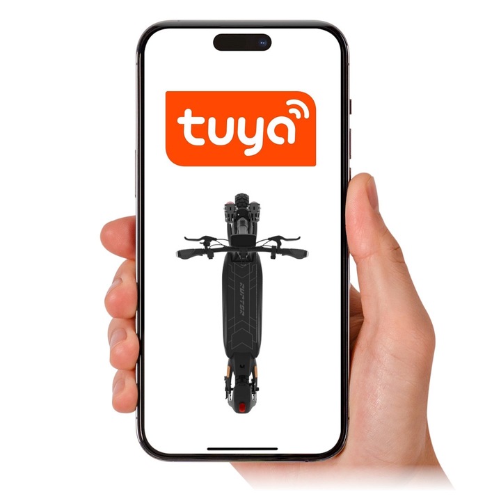 Trotineta electrica RUPTOR R3 V4, 1200W, autonomie 85km, neagra, 10"