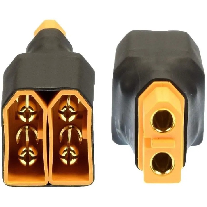 Адаптер RC XT60, Yunique, 1 x женски, 2 x мъжки, компактен, лек