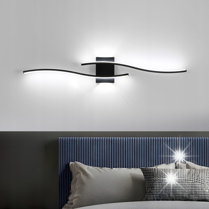 Aplica Riserva, model Czarna, LED, 27W, 6500K, pentru salon sau coridor