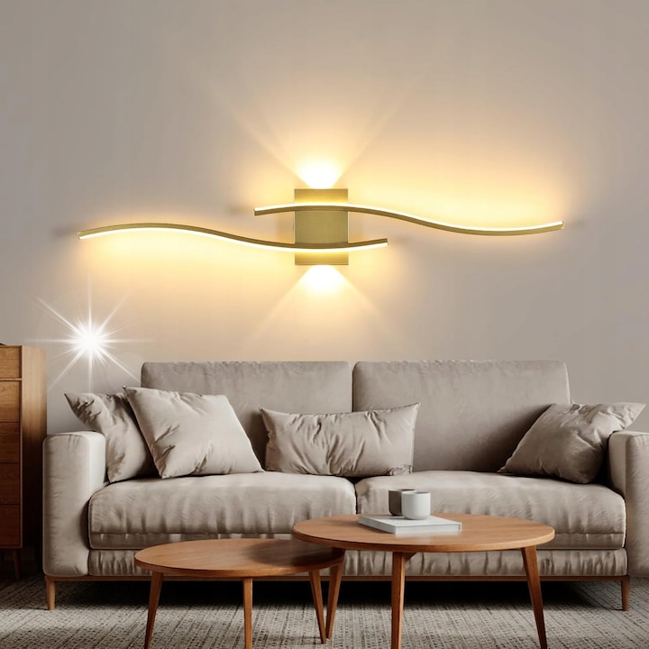 Aplica GOECO Scianna LED 27W 3000K, modern, szalonba vagy folyosóra