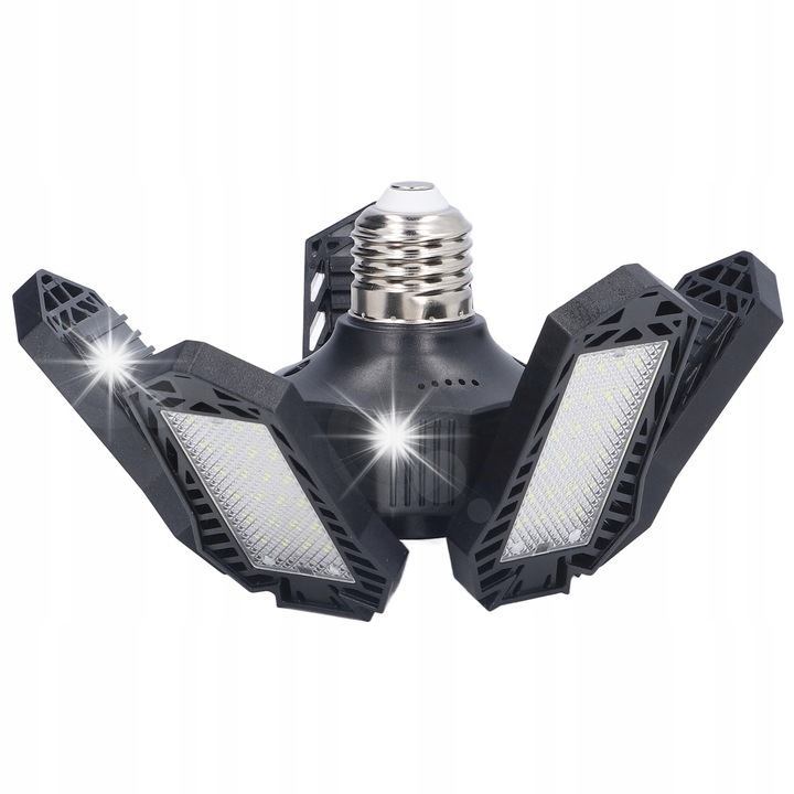 LED гаражна лампа, 150W, 15000lm, черна, размери 14,5x29,5cm, комплект от 1 бр.